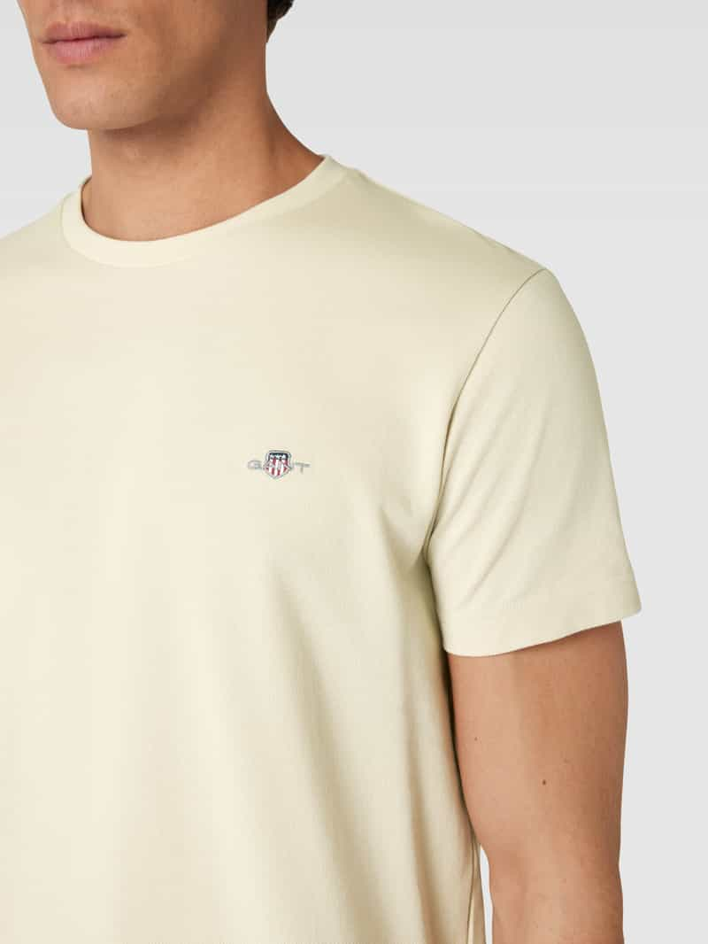 Gant T-shirt met labelstitching