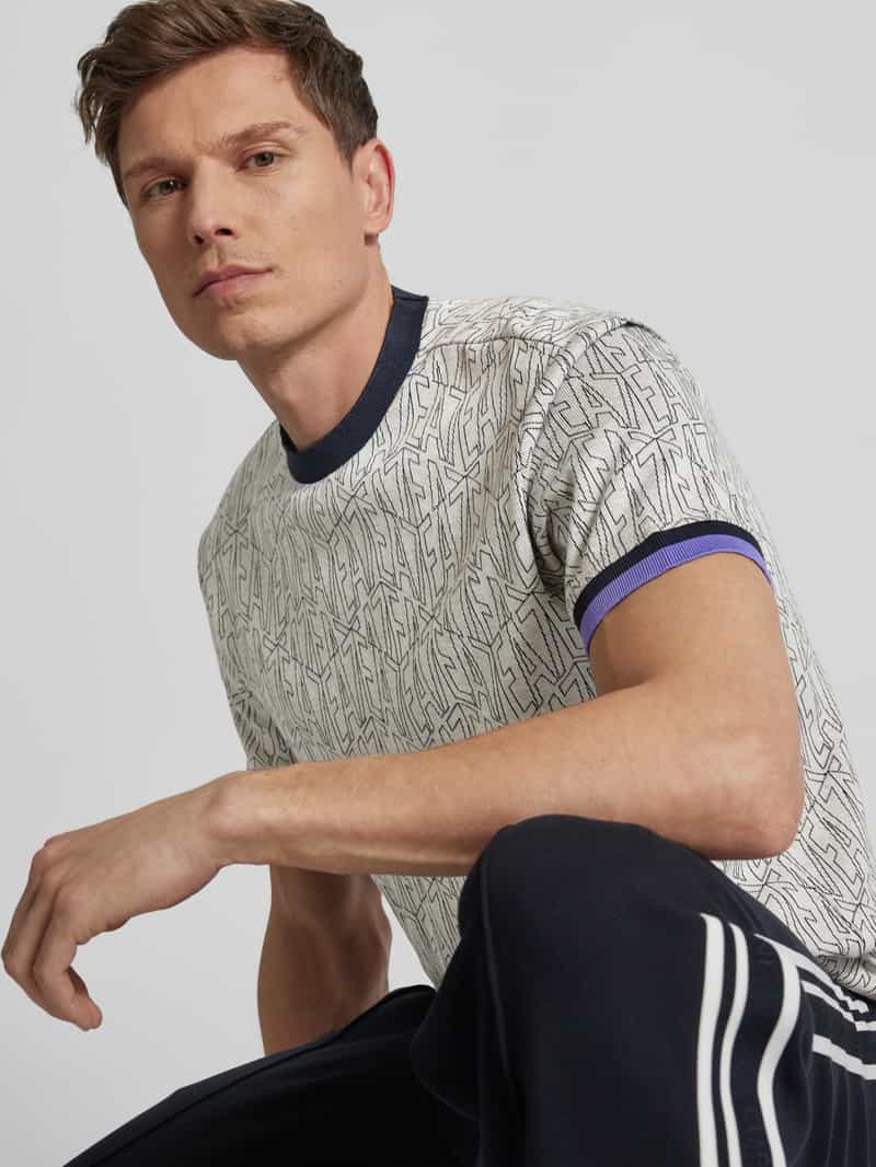 EA7 Emporio Armani T-shirt met labelprint model 'TRAIN'
