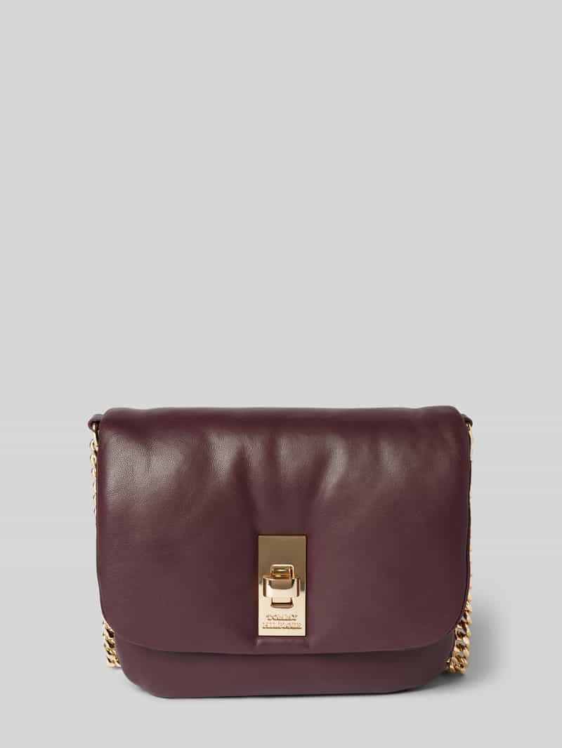 Tommy Hilfiger Crossbodytas van schapennappa met labeldetail