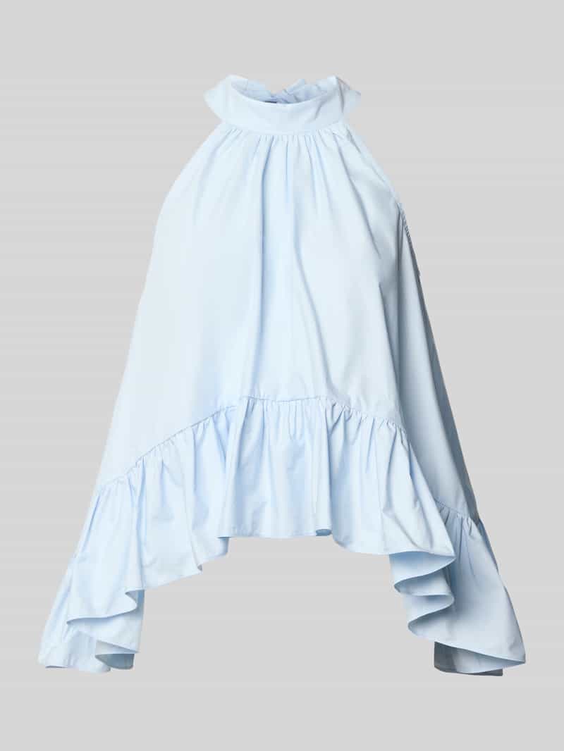 Blousetop met volantzoom model 'MANILLO'