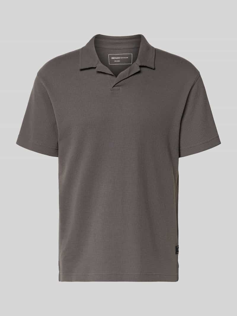 Tom Tailor Denim Relaxed fit poloshirt van katoenmix
