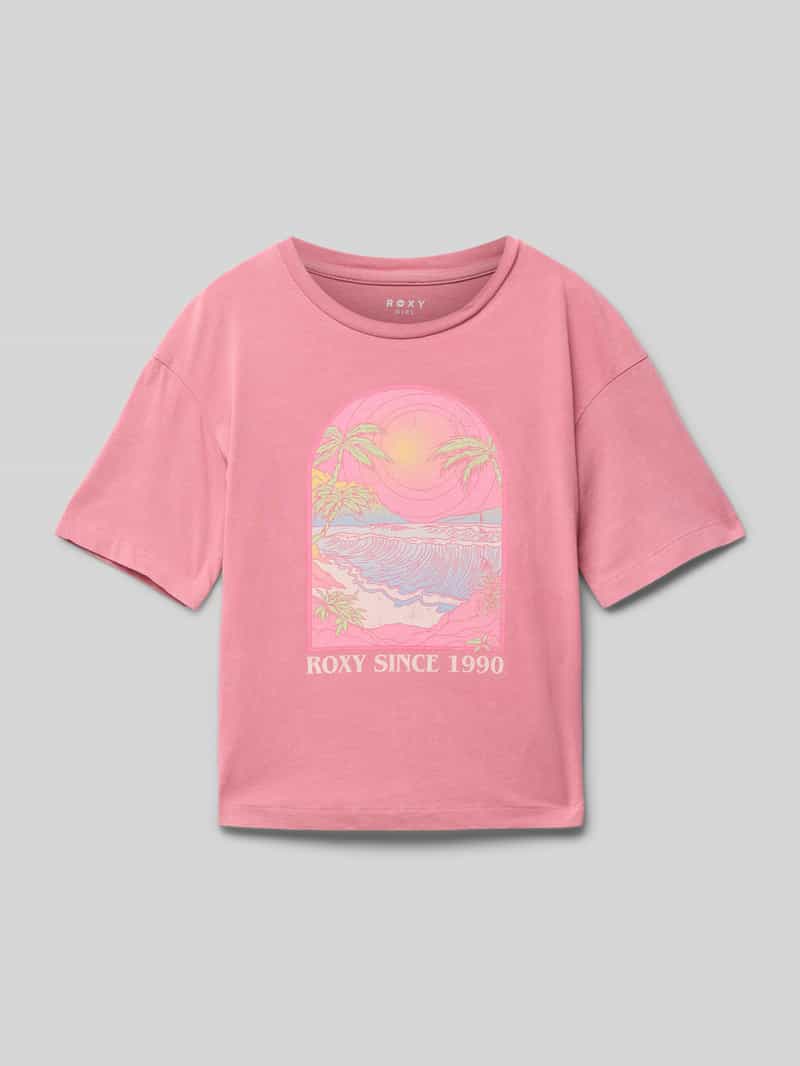 Roxy T-shirt met ronde hals model 'SUN FOR ALL SEASONS'