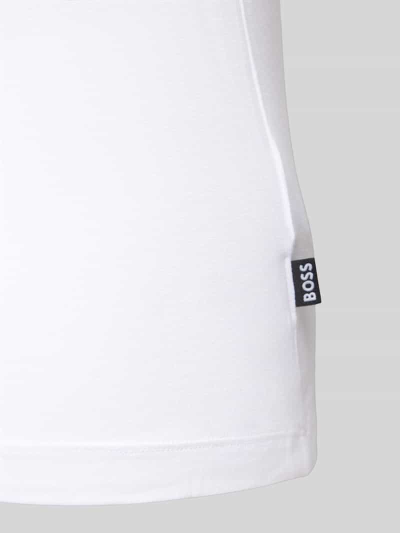 Boss T-shirt met geribde opstaande kraag in een set van 3 stuks