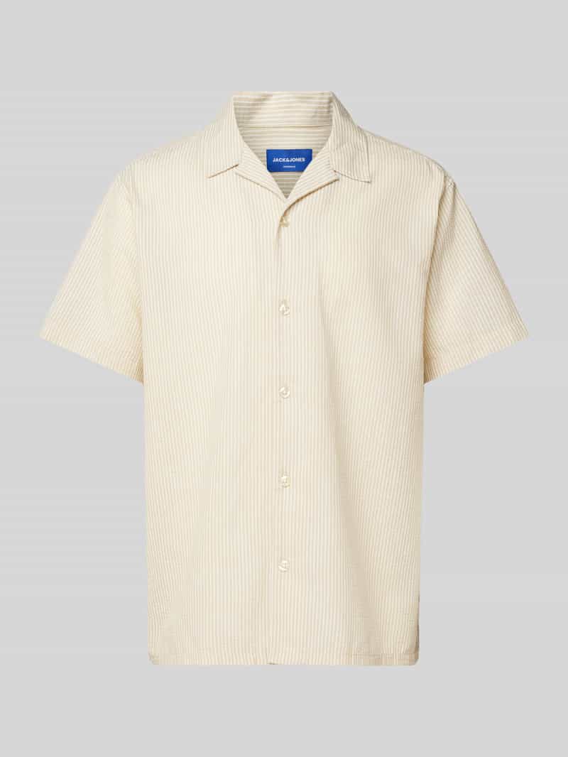 Jack & jones Vrijetijdsoverhemd in beige met knoopsluiting