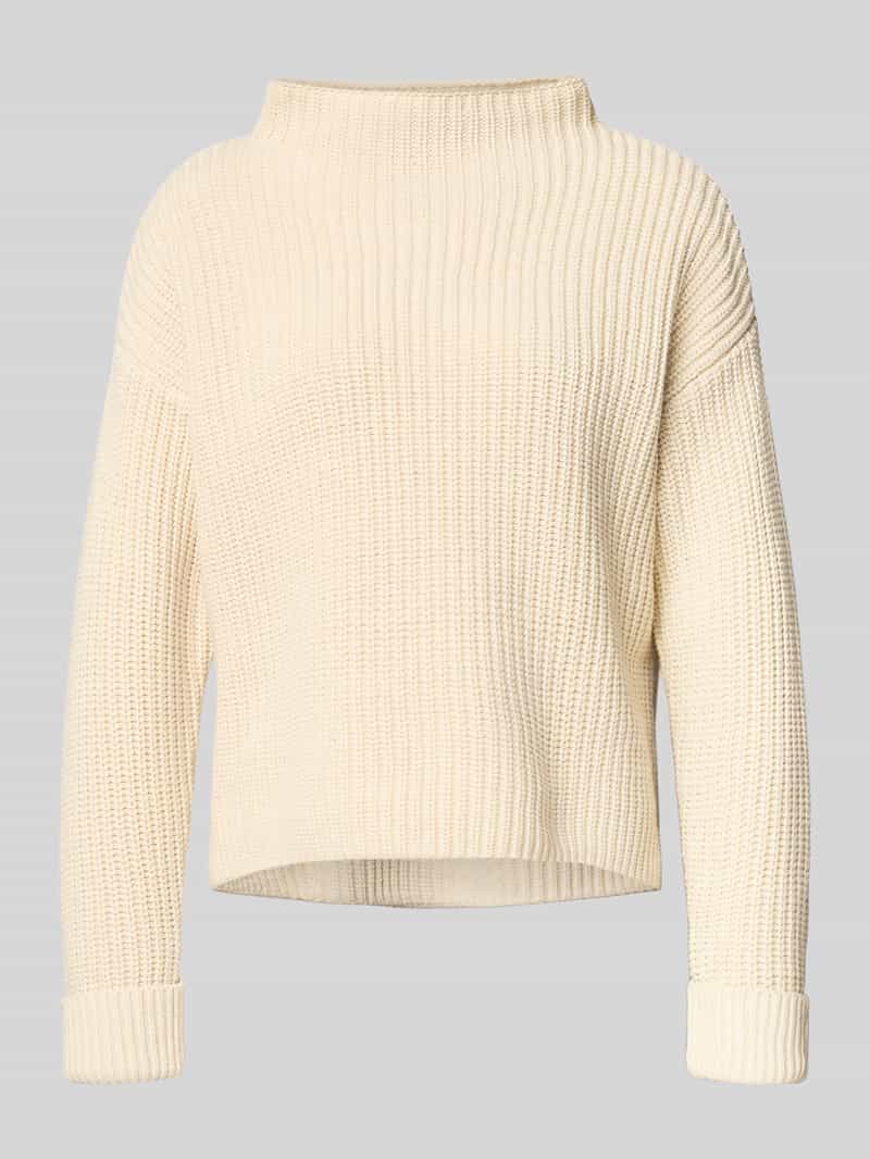 Selected Femme Regular fit gebreide pullover van katoenmix model 'SELMA'