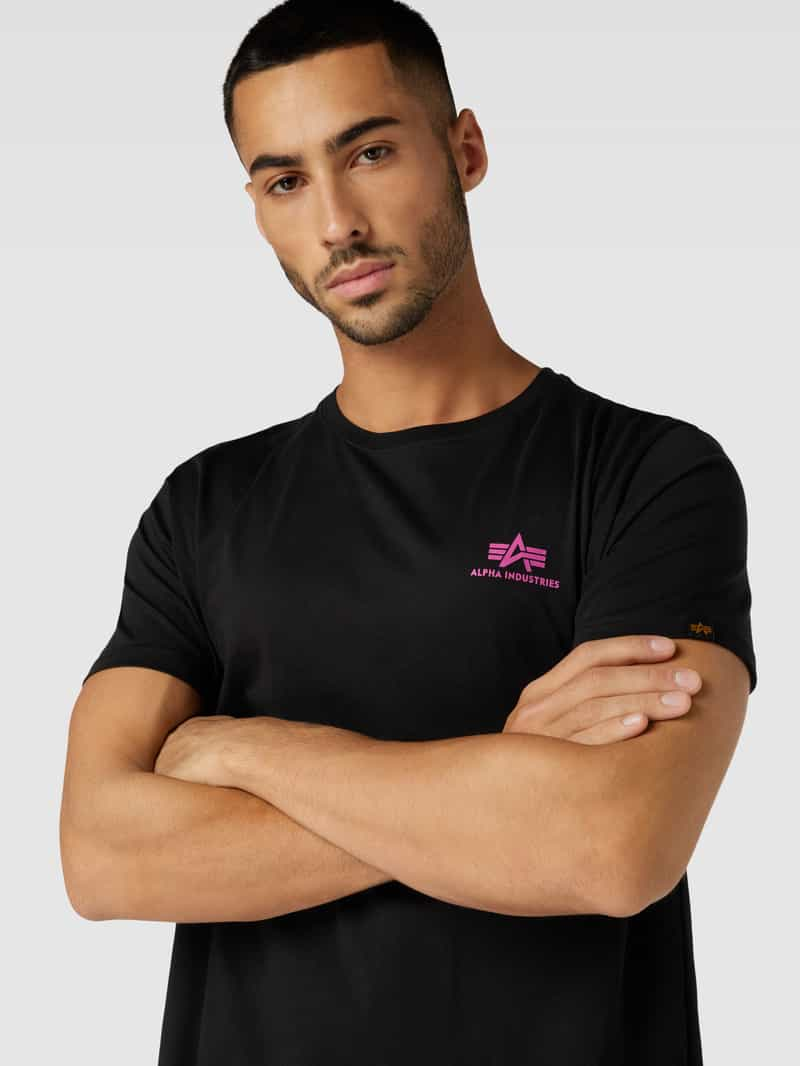 alpha industries T-shirt met labelprint model 'BASIC'