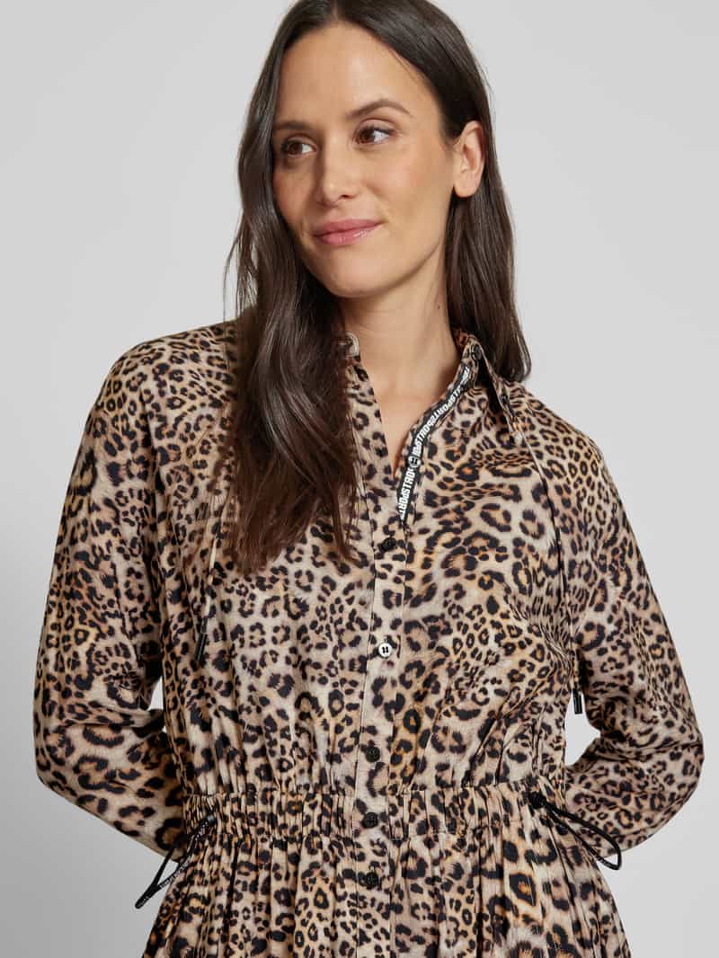 Marc Cain Midi-jurk met doorknoopsluiting