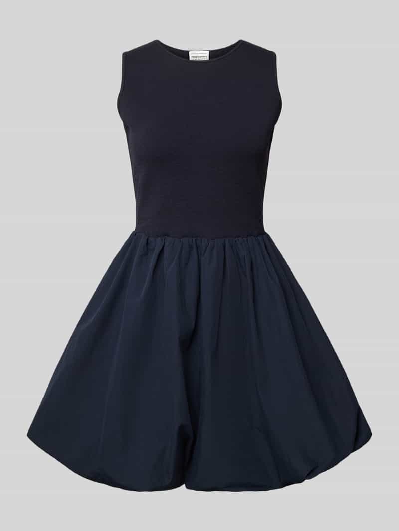 Mini-jurk met ronde hals