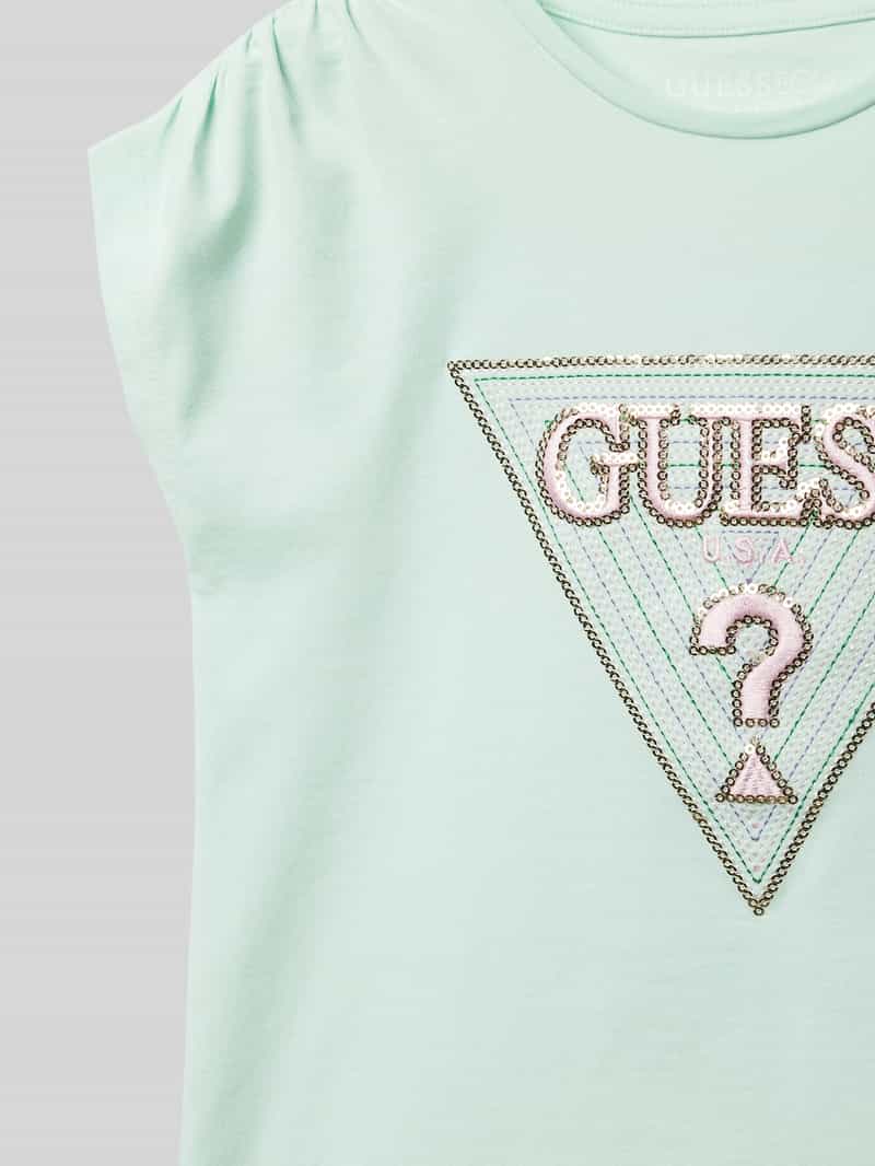 Guess T-shirt met pailletten model 'BATWING'