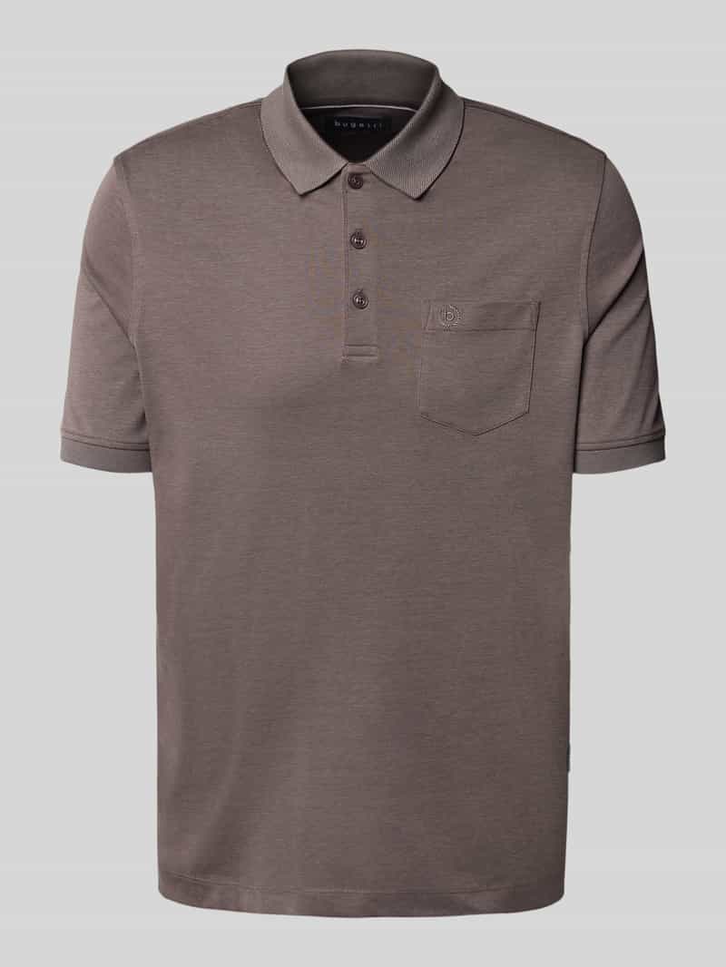 Bugatti Poloshirt met borstzak