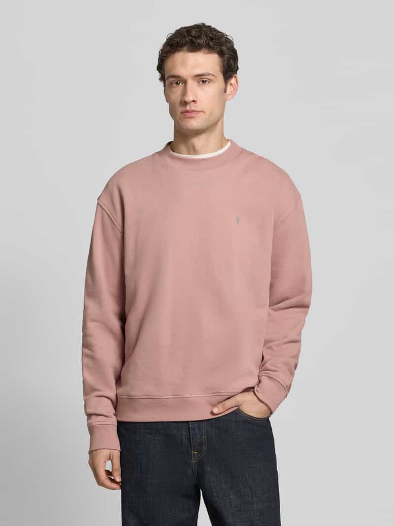 AllSaints Sweatshirt met gestikt logo model 'asher crew'