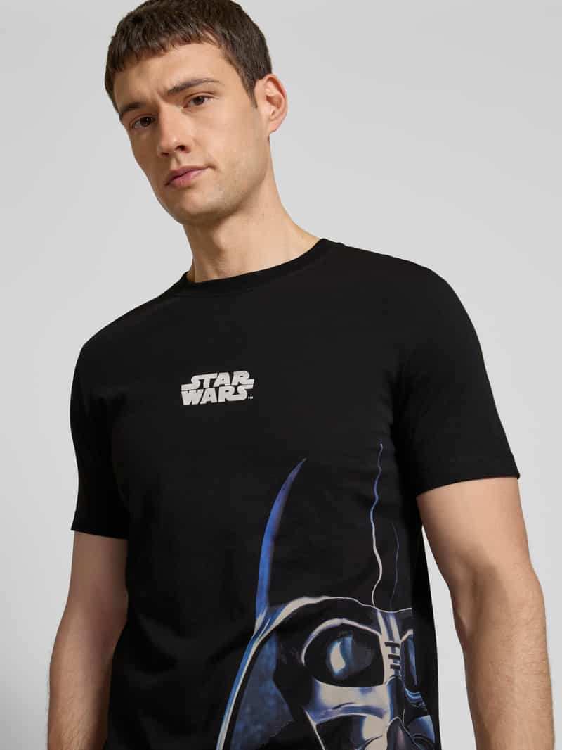 s.Oliver RED LABEL Regular fit T-shirt van katoen met Starwars -print