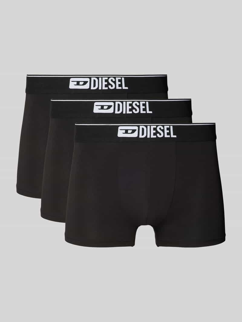 Diesel Boxershort met elastische band met logo in een set van 3 stuks