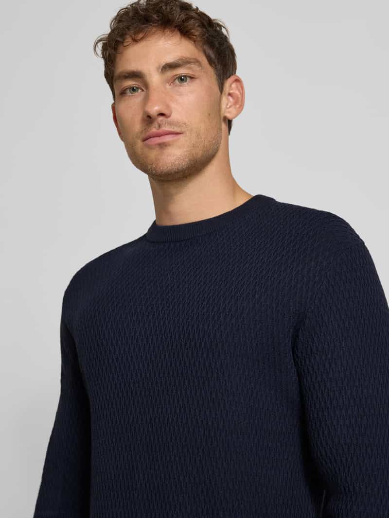 Jack & Jones Premium Gebreide pullover met ronde hals model 'REAGAN'
