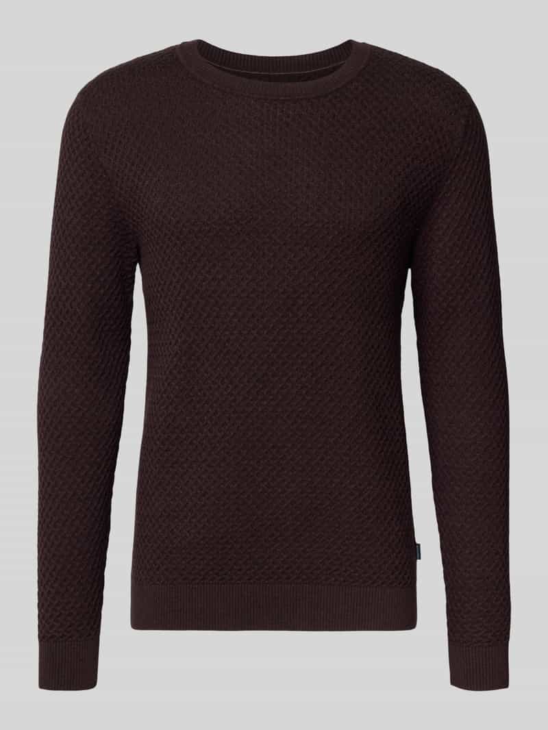 Jack & Jones Premium Gebreide pullover met structuurmotief model 'BARKLEY'