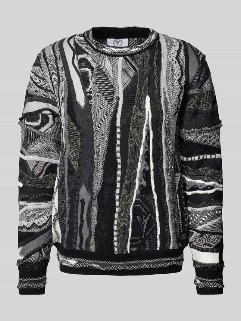 carlo colucci Gebreide pullover met ronde hals