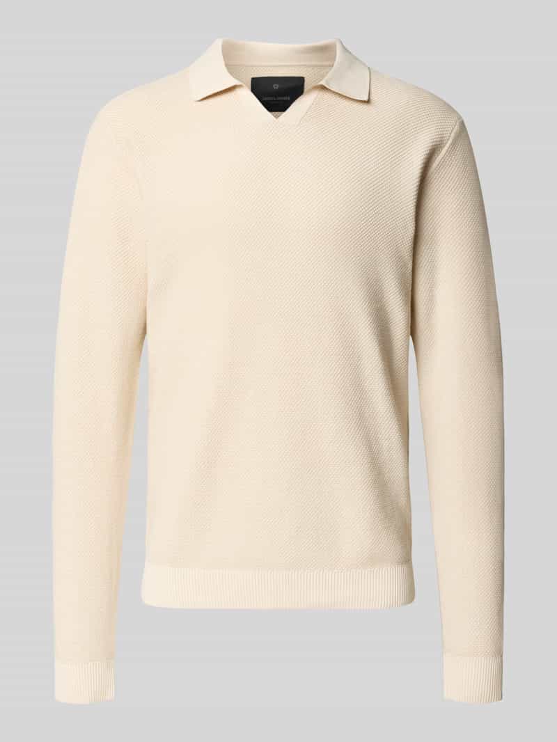 Jack & Jones Trui met polokraag JPRBLAEASTON KNIT SPLIT NECK LS SN