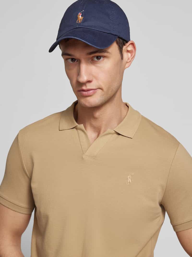 Polo Ralph Lauren Regular fit poloshirt met labelstitching model 'JOHNNY'