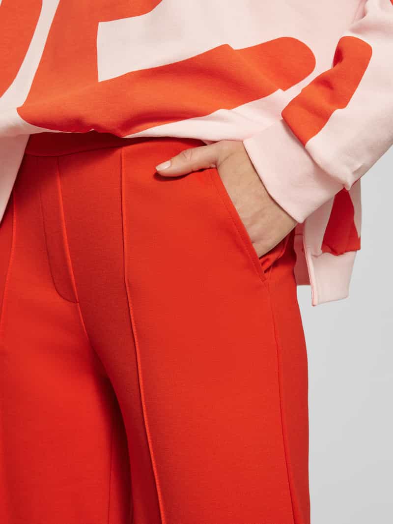 Smith and Soul Flared stoffen broek met vaste persplooien
