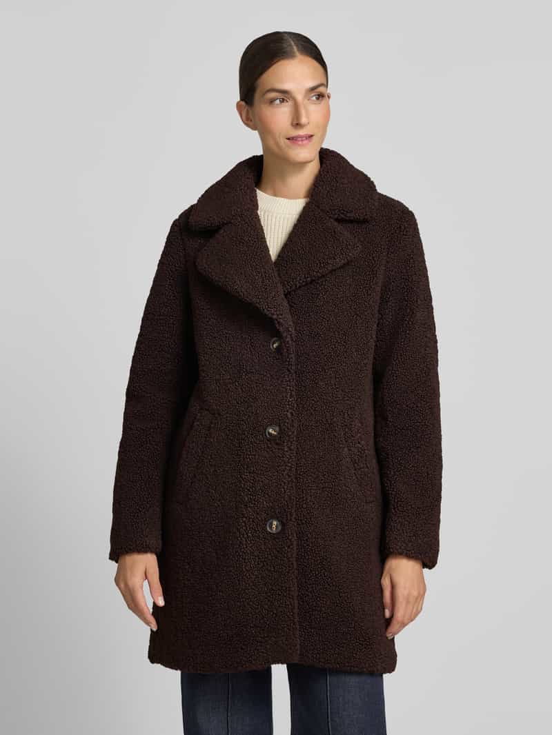 Vero Moda Teddymantel met brede reverskraag