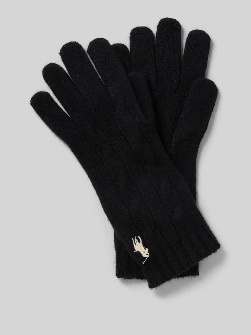 Polo Ralph Lauren Wollen handschoenen met labelstitching