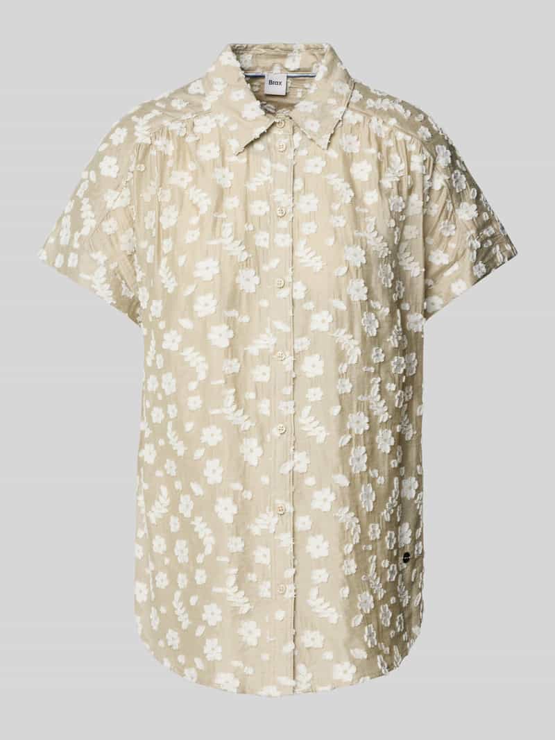 BRAX Regular fit blouse met knoopsluiting