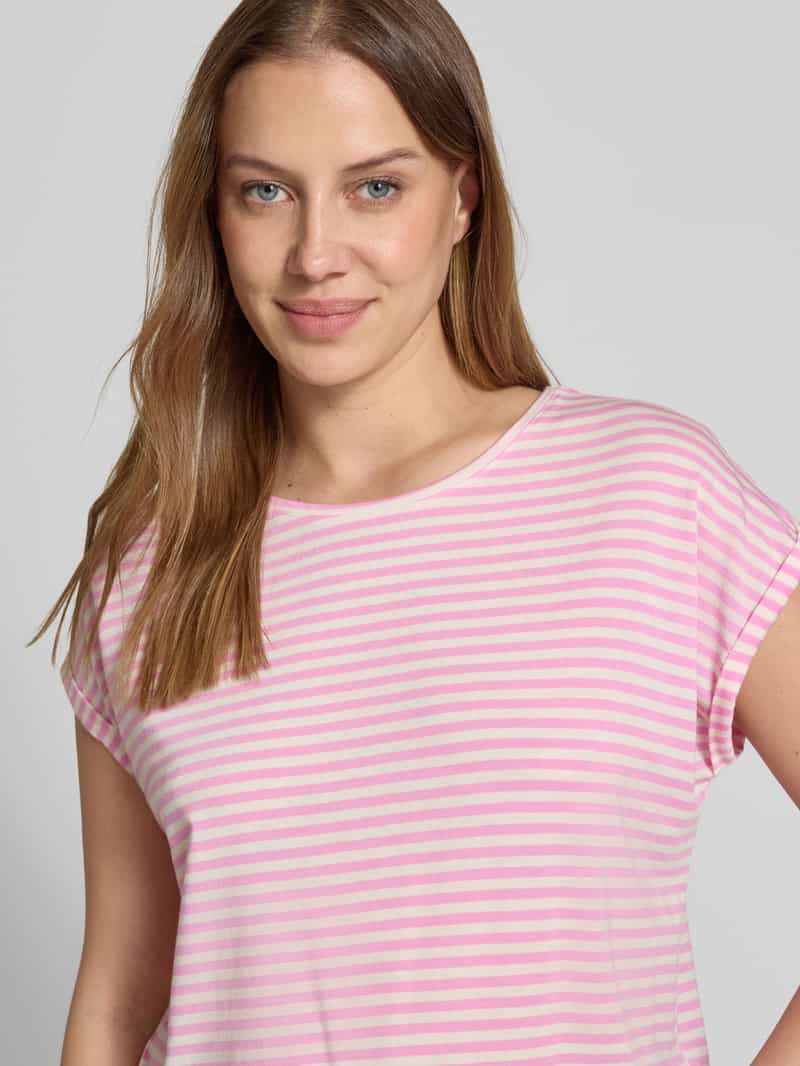 Vero Moda Regular fit T-shirt van een mix van lyocell en elastaan model 'AVA'