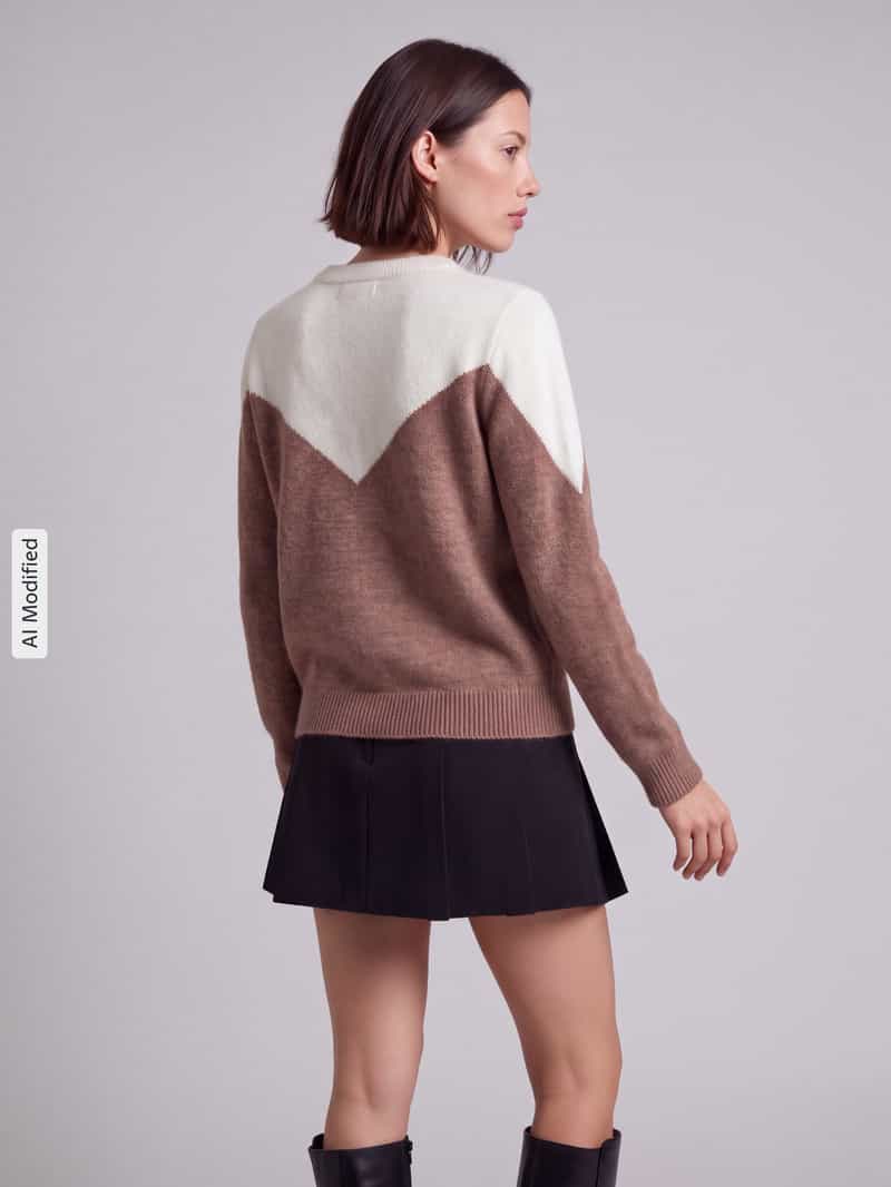 Vero Moda Regular fit pullover met wol model 'PLAZA'