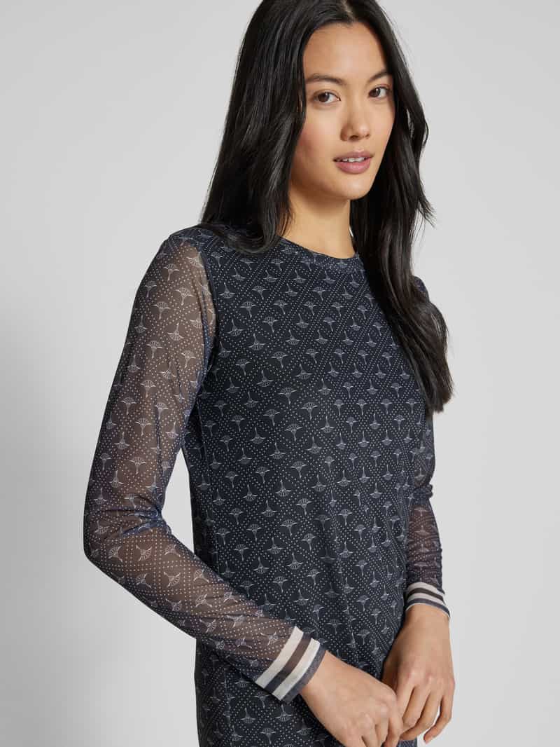 Joop! Knielange jurk met ronde hals model 'Tifa'