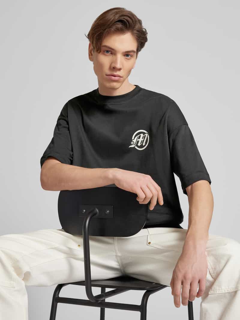 Multiply Apparel Oversized T-shirt met logoprint