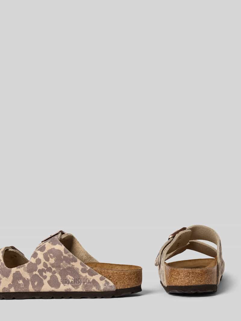 Birkenstock Sandaaltjes van leer in all-over look model 'Arizona', foto 3