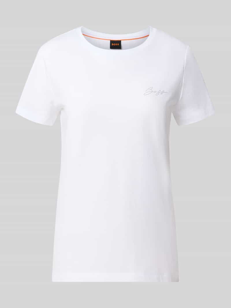 Regular fit t-shirt van puur katoen model 'C_Elove_6'