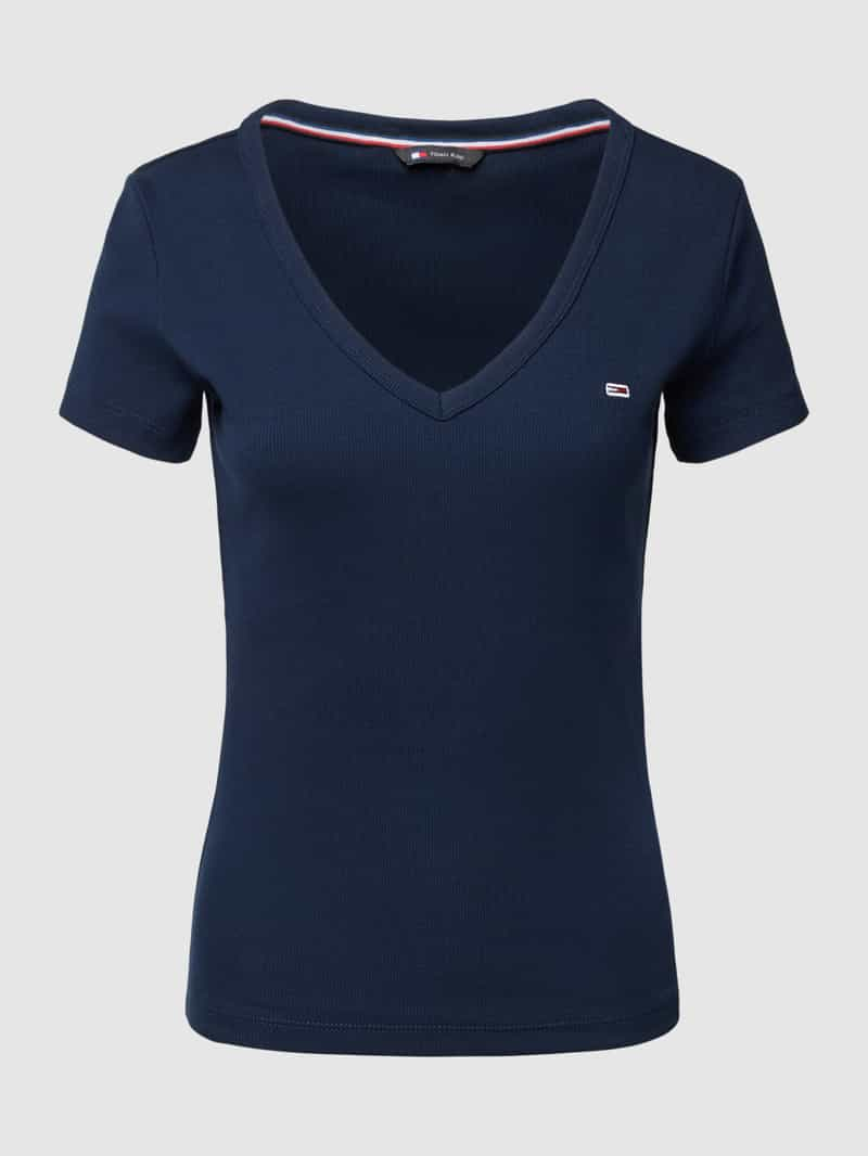 Tommy Jeans T-shirt met labelstitching