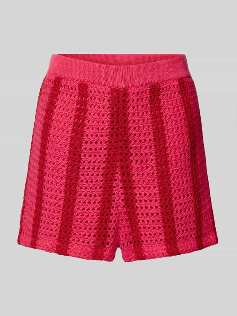 Regular fit korte broek met ajourpatroon, model 'Nolita'