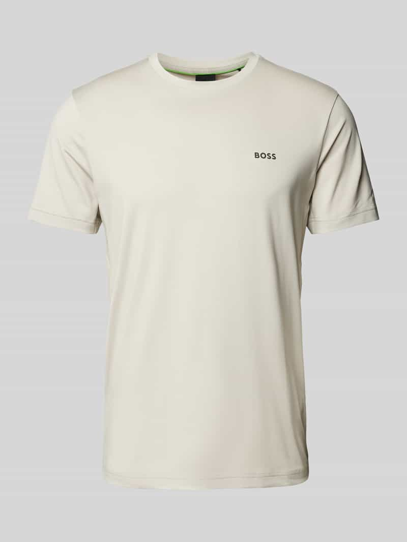 BOSS Green T-shirt met labelprint