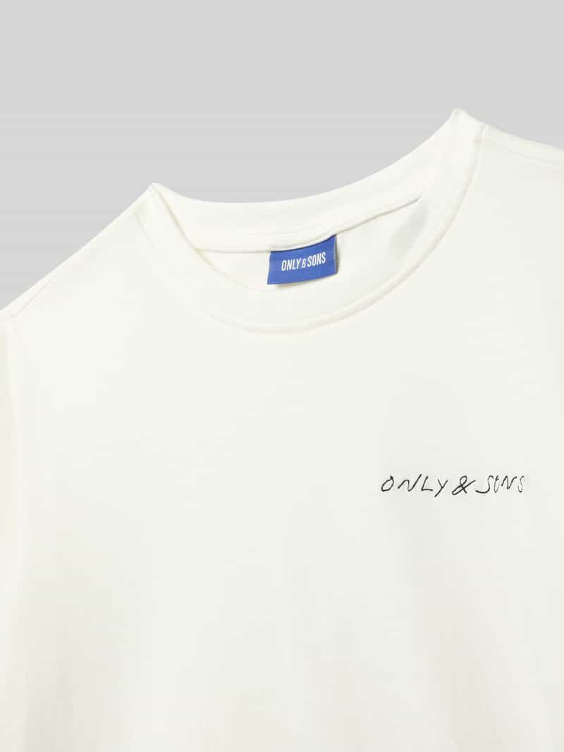 Only & Sons Regular fit T-shirt van puur katoen