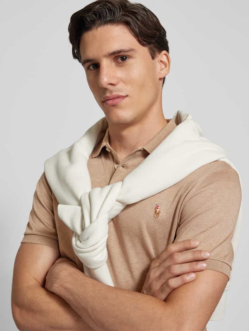 Polo Ralph Lauren Regular fit poloshirt met labelstitching