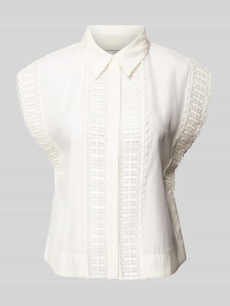 Copenhagen Muse Blouse met broderie anglaise, model 'MOLLY'