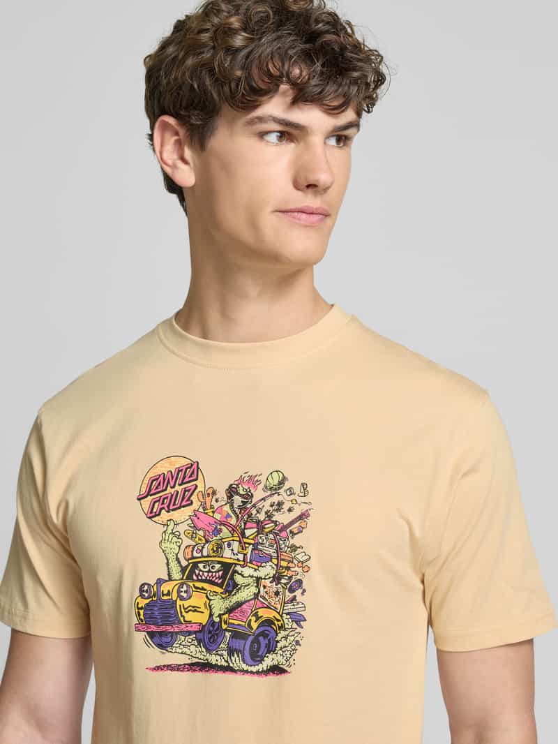 Santa Cruz T-shirt met labelprint model 'JOHNSON'