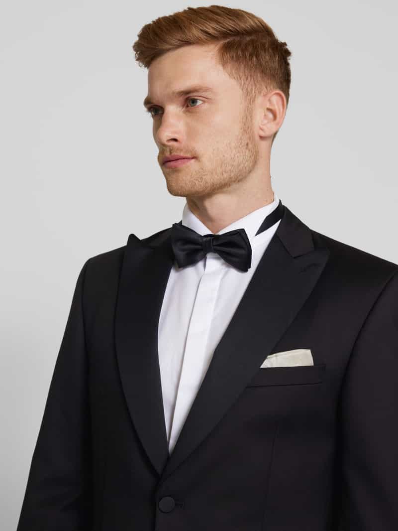 carl gross Regular fit 2-knoops colbert met pochet model 'Sky'