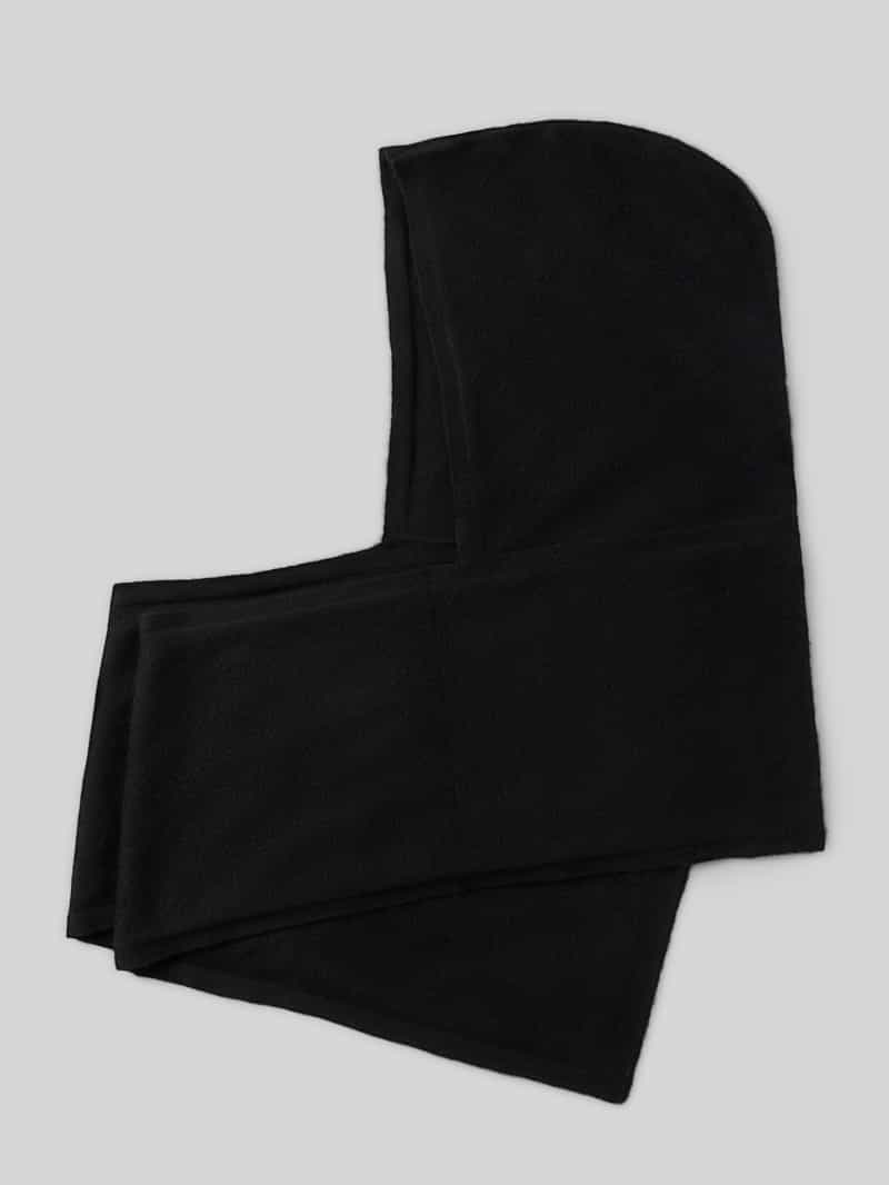 Balaclava van puur kasjmier met open voorkant