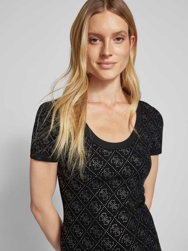Guess Mini-jurk met label met strass-steentjes model 'PAIGE'