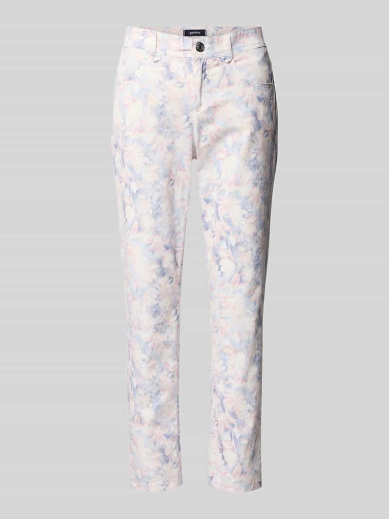 Gardeur Broek met verkorte pasvorm en all-over look