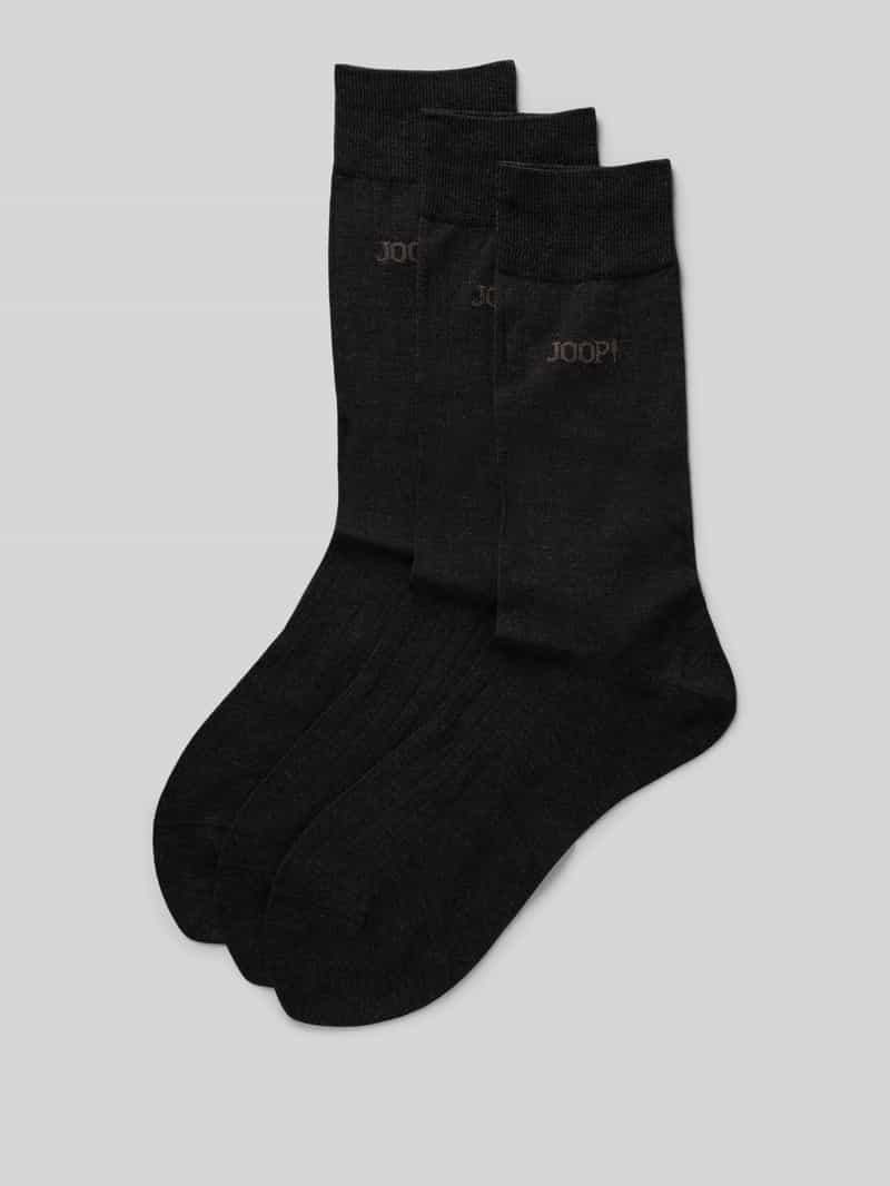 JOOP! COLLECTION Sokken met labelprint in een set van 3 paar