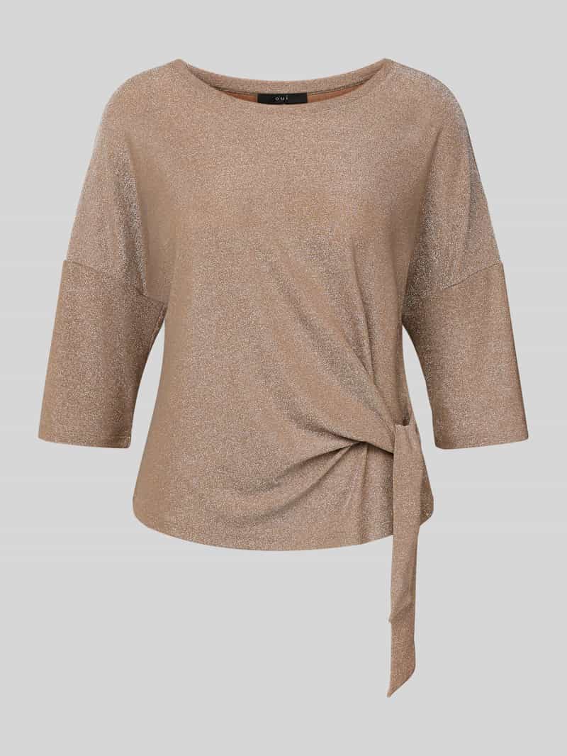 T-shirt met 3/4-mouwen