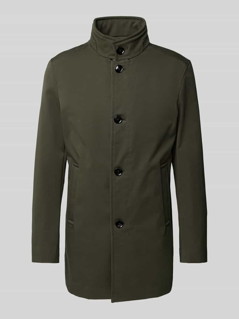Strellson Lange jas met opstaande kraag model 'FINCHLEY'