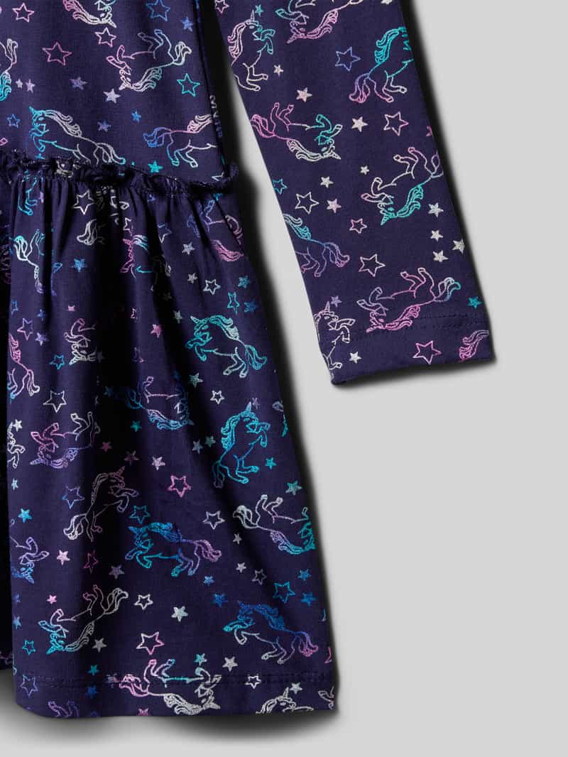 DANAMADE Regular fit jurk met all-over motiefprint model 'Elli'