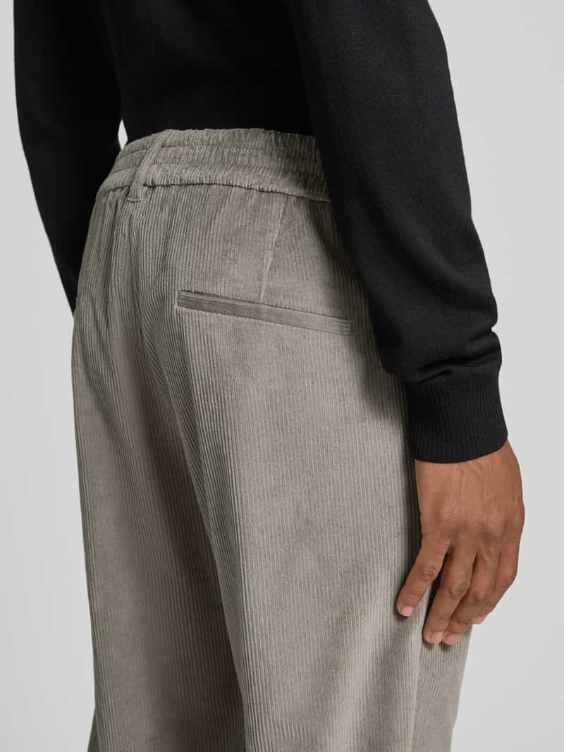 drykorn Ribcordbroek met Franse steekzakken