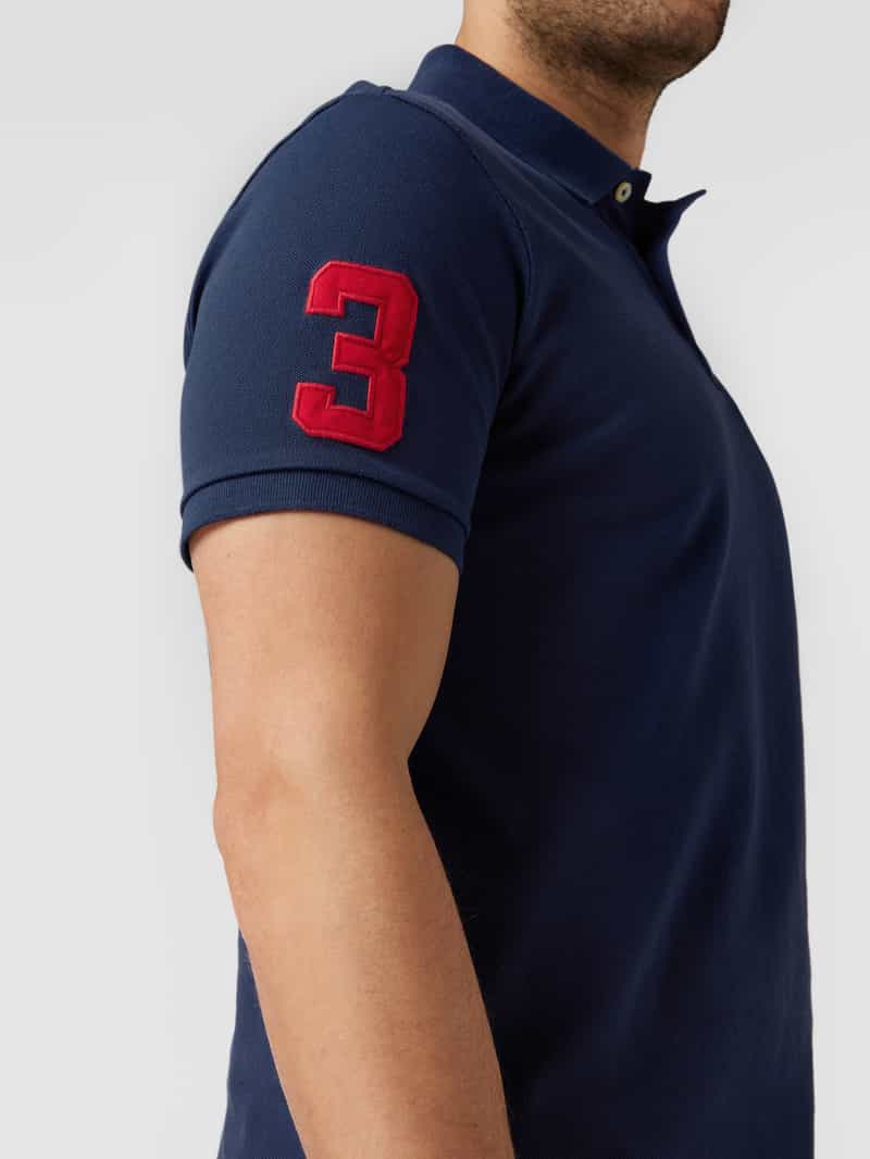 Polo Ralph Lauren Custom slim fit poloshirt met motiefstitching