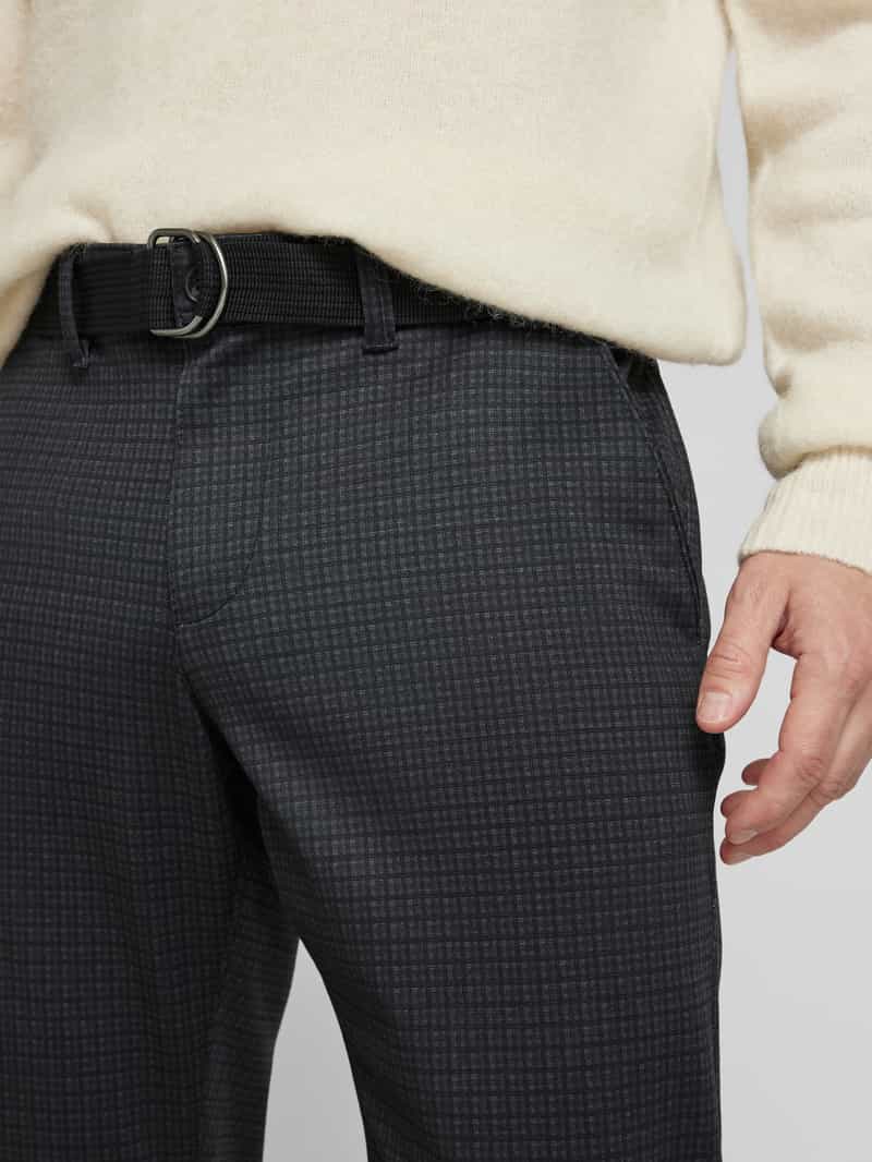 MCNEAL Slim fit broek met riem